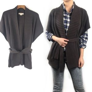 Michael Kors vest knit sweater belt